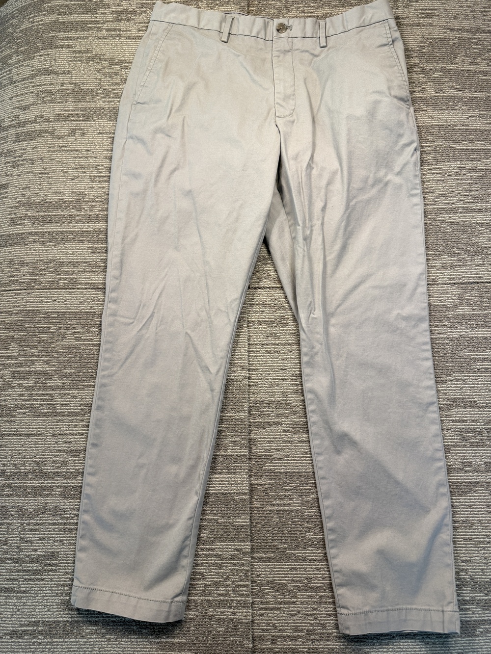 Banana Republic Pants Mens 34x32 Gray Lived-In Athletic Chino Tapered Leg